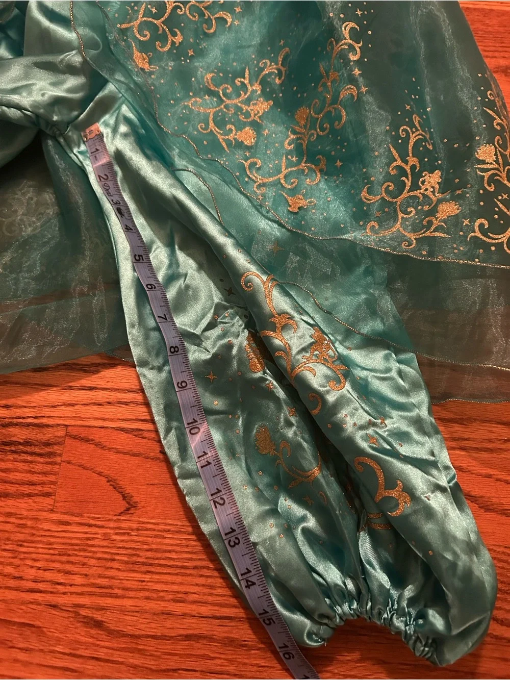Disney Girl’s Turquoise & Gold Princess Jasmine Halloween Costume